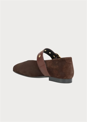 More S ballerina shoe Suede Brown Phenumb 